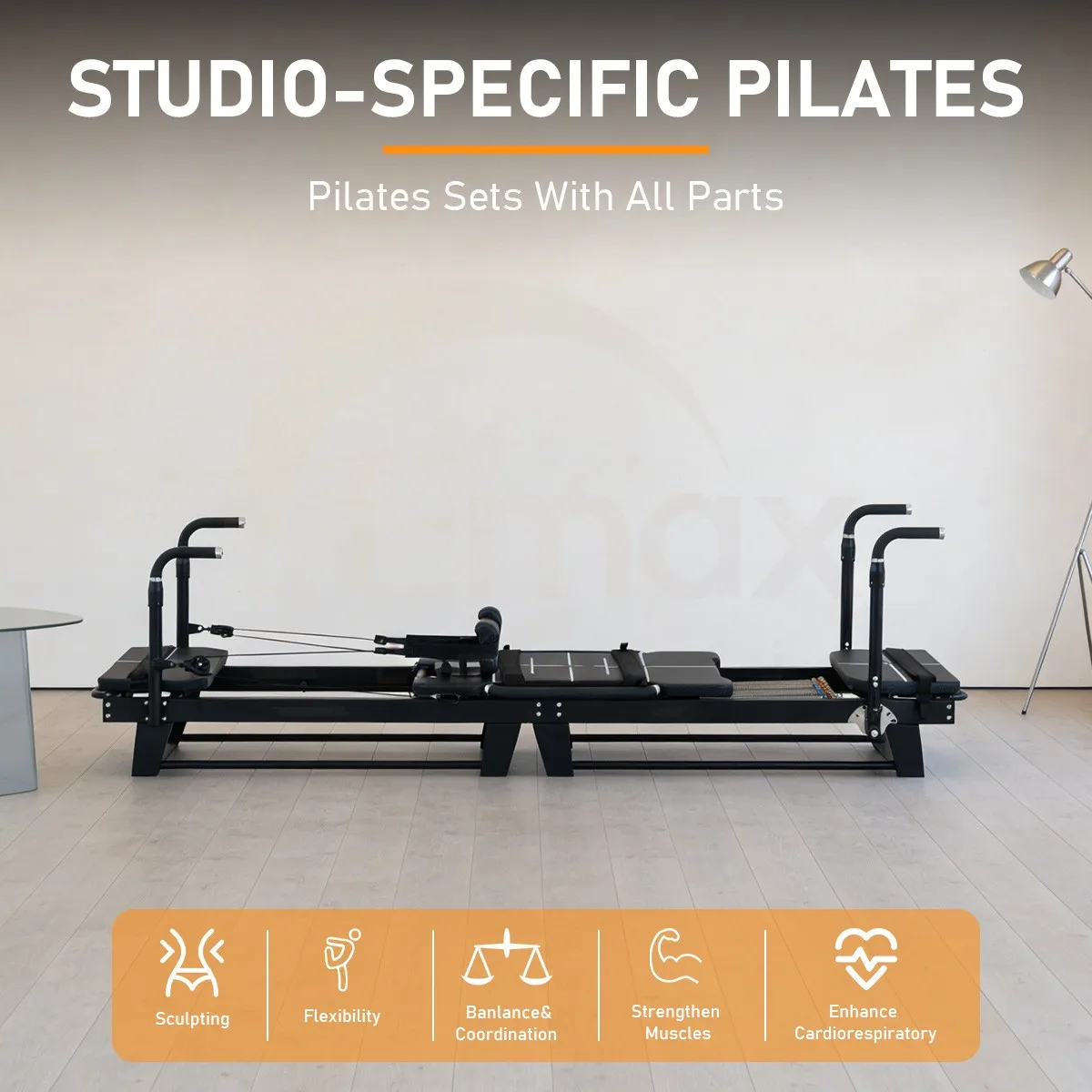 

ATV&UTVFactory Direct Customizable Aluminum Alloy Pilates Reformer Pro for Suitable for Professional Training Studio Use