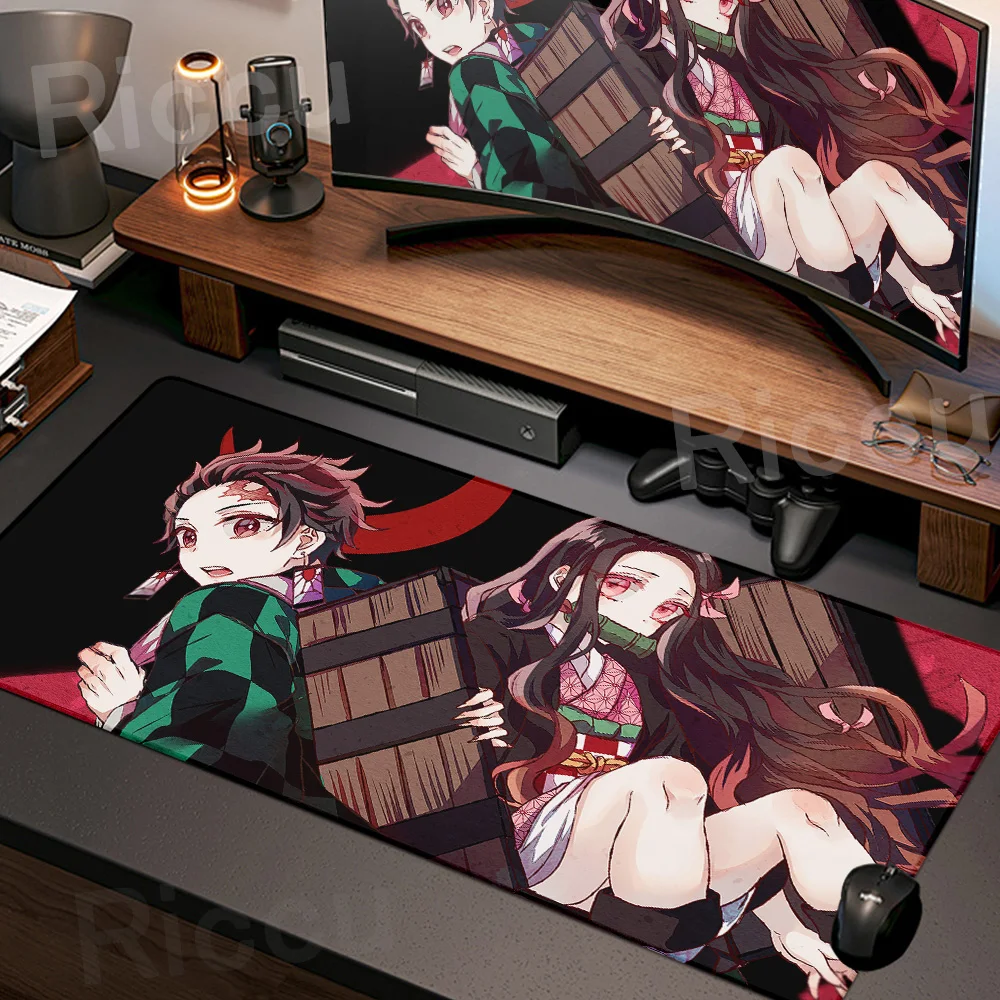 

Demon Slayer Gaming Mouse Pad Rubber Mat Deskmat Keyboard Pads Cartoon Cute Mousepad Kawaii Pc Accessories Anime Mouse Mats