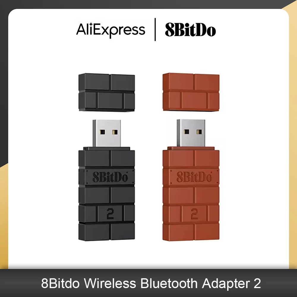 8bitdo-Adaptador USB inalámbrico para Windows, Mac, Raspberry Pi, Lite, NS, OLED, compatible con mando de PS3, PS4 y PS5