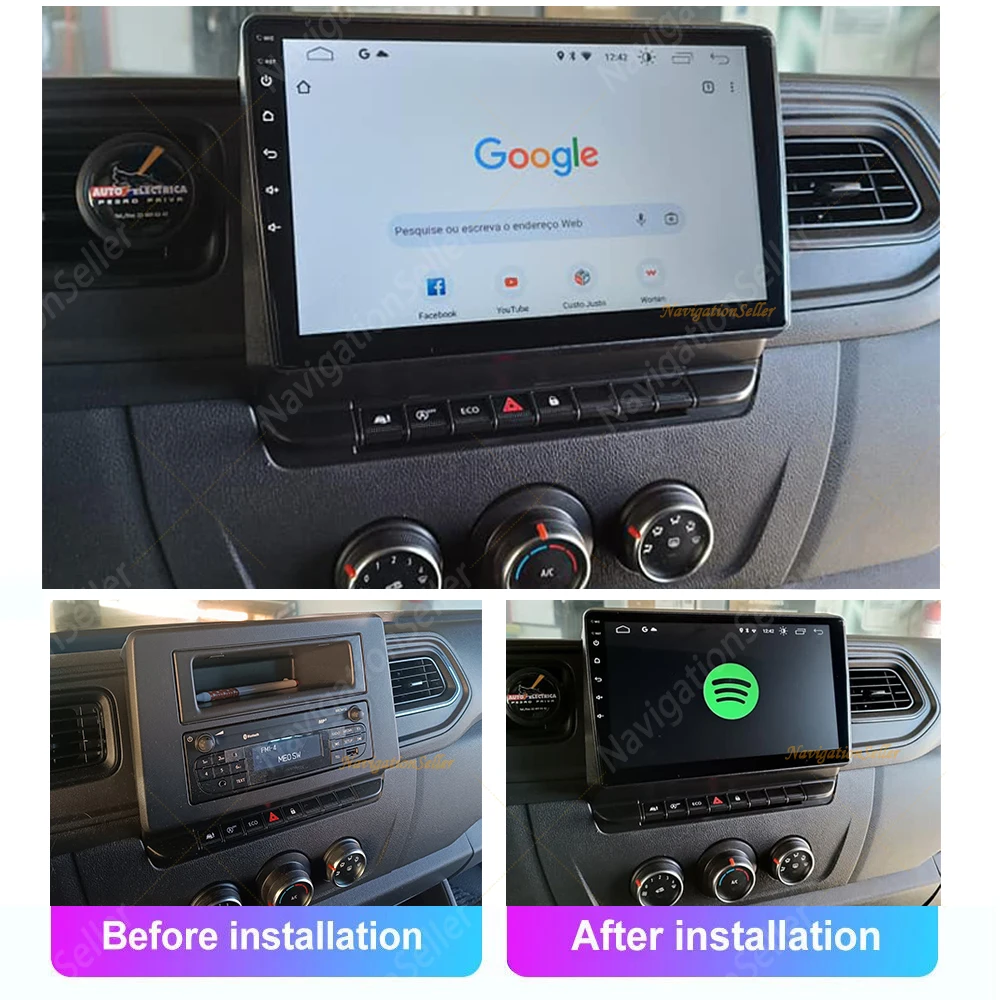 

VIGOHI Car Radio For Renault Master 2019-2023 Android Auto Stereo Head Unit Multimedia Player GPS Navigation Carplay no 2din DVD