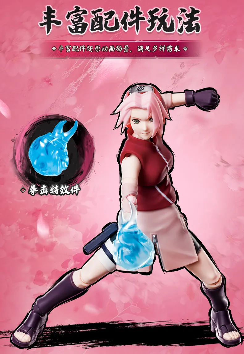 Genuine Blokees Naruto Model Kits Namikaze Minato Hatake Kakashi Haruno Sakura Madara Sasuke Figures Assembly Trendy Toy Gift