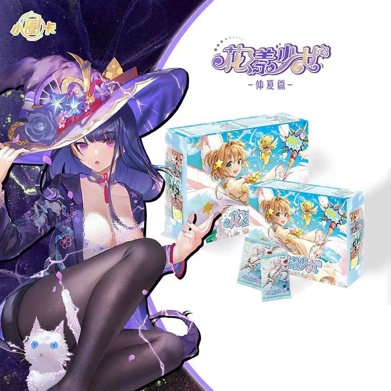 Goddess Card Flower-like Girl Blowing Breeze Chapter & Midsummer Chapter Cartoon Peripheral Collectible Beauty Cards Girls Gift - view 2