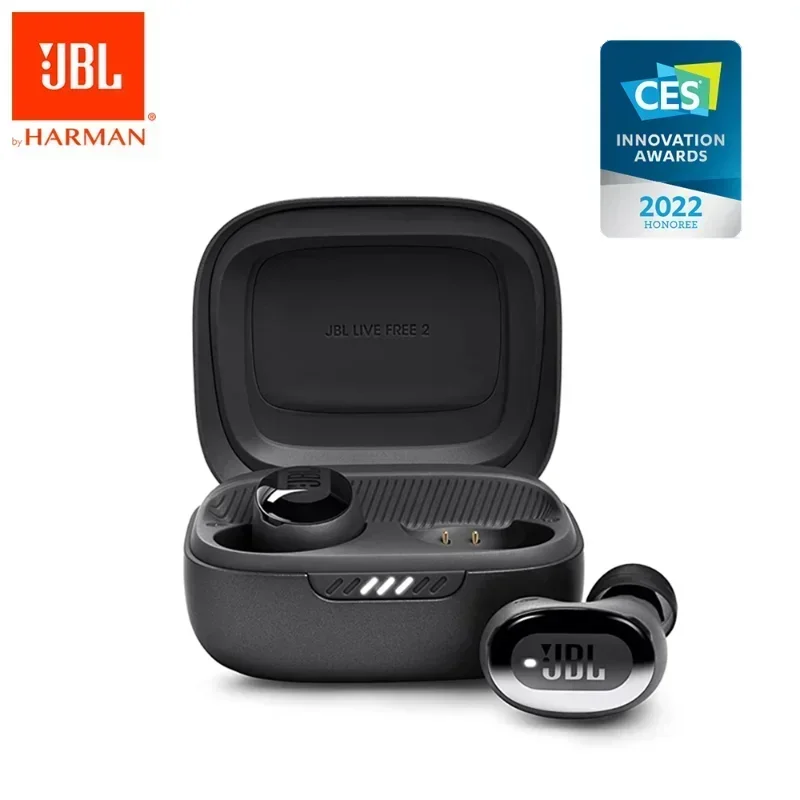 Original JBL LIVE FREE2 True Wireless Bluetooth Earphone Noise-cancelling Earbuds Music Sports Headset IPX5 Waterproof Antisweat