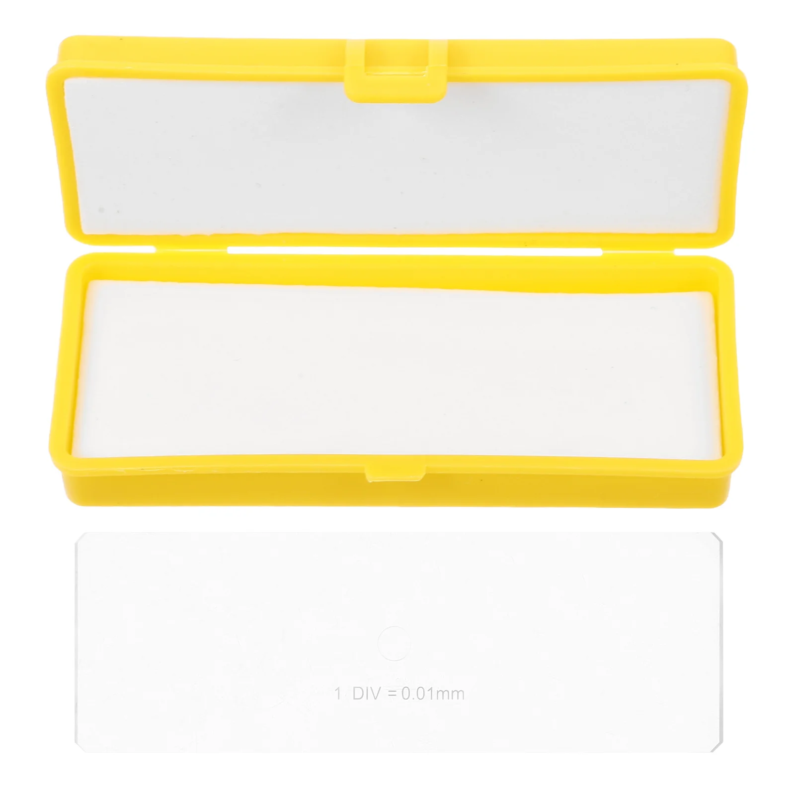 

Microscope Slides Ruler Calibration Slide Ruler Microscope Objective Micrometer Durable Material Long Lasting Precise