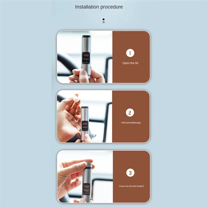 عطر سيارة ممتاز معطر هواء تلقائي منفذ تنفيس تكييف هواء السيارة عطر صلب #2