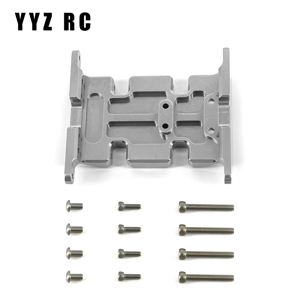 Axial Scx10 Upgrade Parts Chassis Gearbox Mount Transmission Holder Skid Plate Metal For Rc Crawler Car Accessories 1/10 Scale