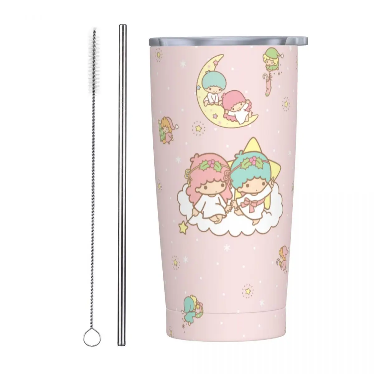 Sanrio Little Twin Stars Tumbler Stainless Steel Travel Mug Vacuum Insulated 20oz