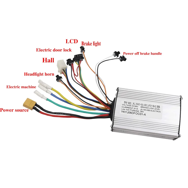 

A48F-48V 21A Electric Scooter Brushless Controller+TF-100 LCD Display Throttle Meter For Kugoo M4 Pro Electric Scooter Parts