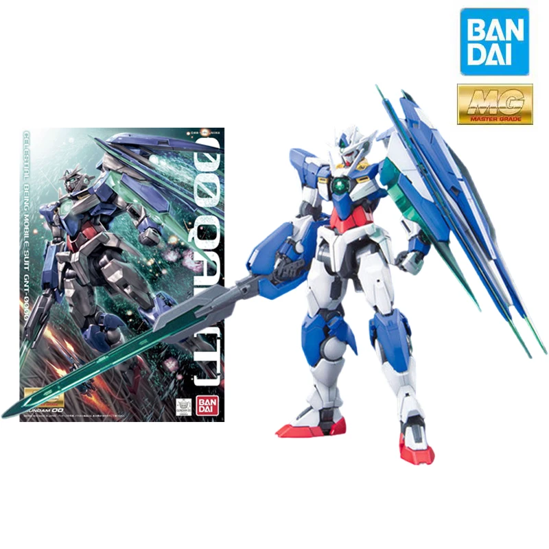 

Bandai Genuine Gundam MG Series Model Garage Kit 1/100 Anime Figure GNT-0000 00Qan[T] Gundam Boy Action Assembly Toy Collection