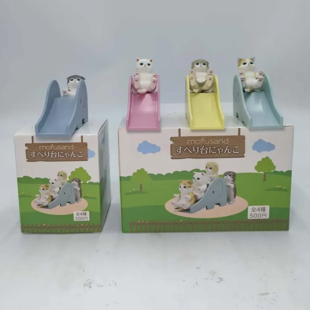 Mofusand Blind Box Spielzeug Slide Serie Katze Nette Anime Action Figur Puppe Desktop Dekoration Sammlung Kinder Geburtstag Geschenke