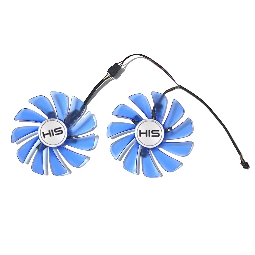 New 1SET FDC10U12S9-C CF1010U12S 95MM 4PIN 0.45A Video Card Cooling Fan,For HIS Radeon RX 580 RX 590 ICE QX2 OC 8GB VideoCard