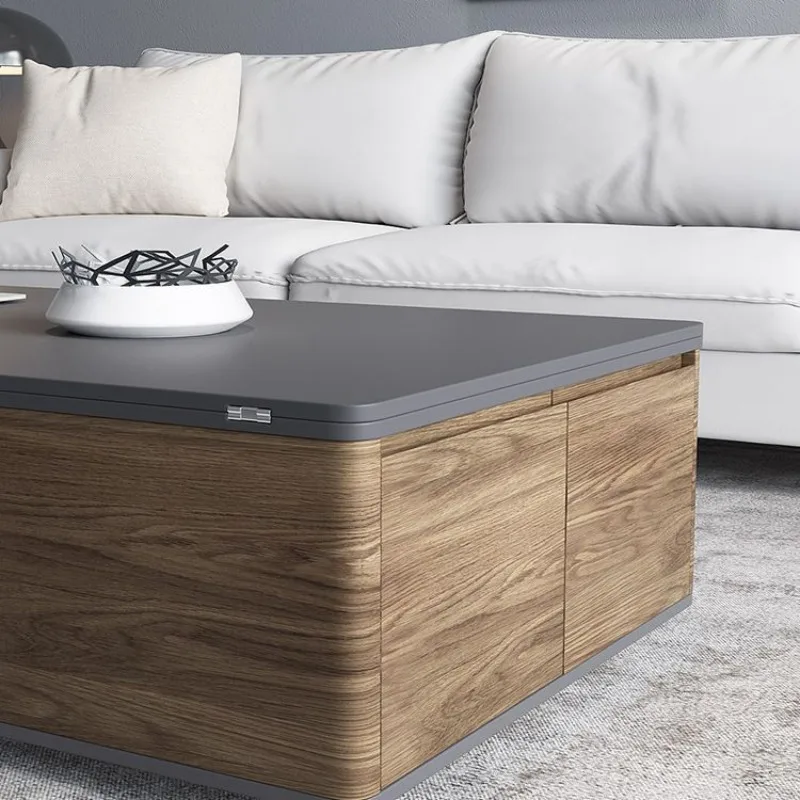 Multi-functional Coffee Table, Dining Table, Dual-purpose Small Apartment, Simple Light Luxury Style, Living Room,