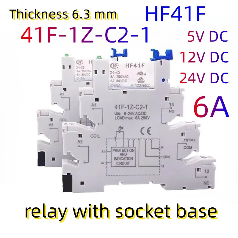 Prise à vis avec relais Wafer LED pour nouveaux-nés, rivière F-1Z-C2-1, rivière F 24-ZS 12-ZS, 5V, 12V, 24V, 230V, Snap1CO Slim, citations SSR, lot de 10 pièces