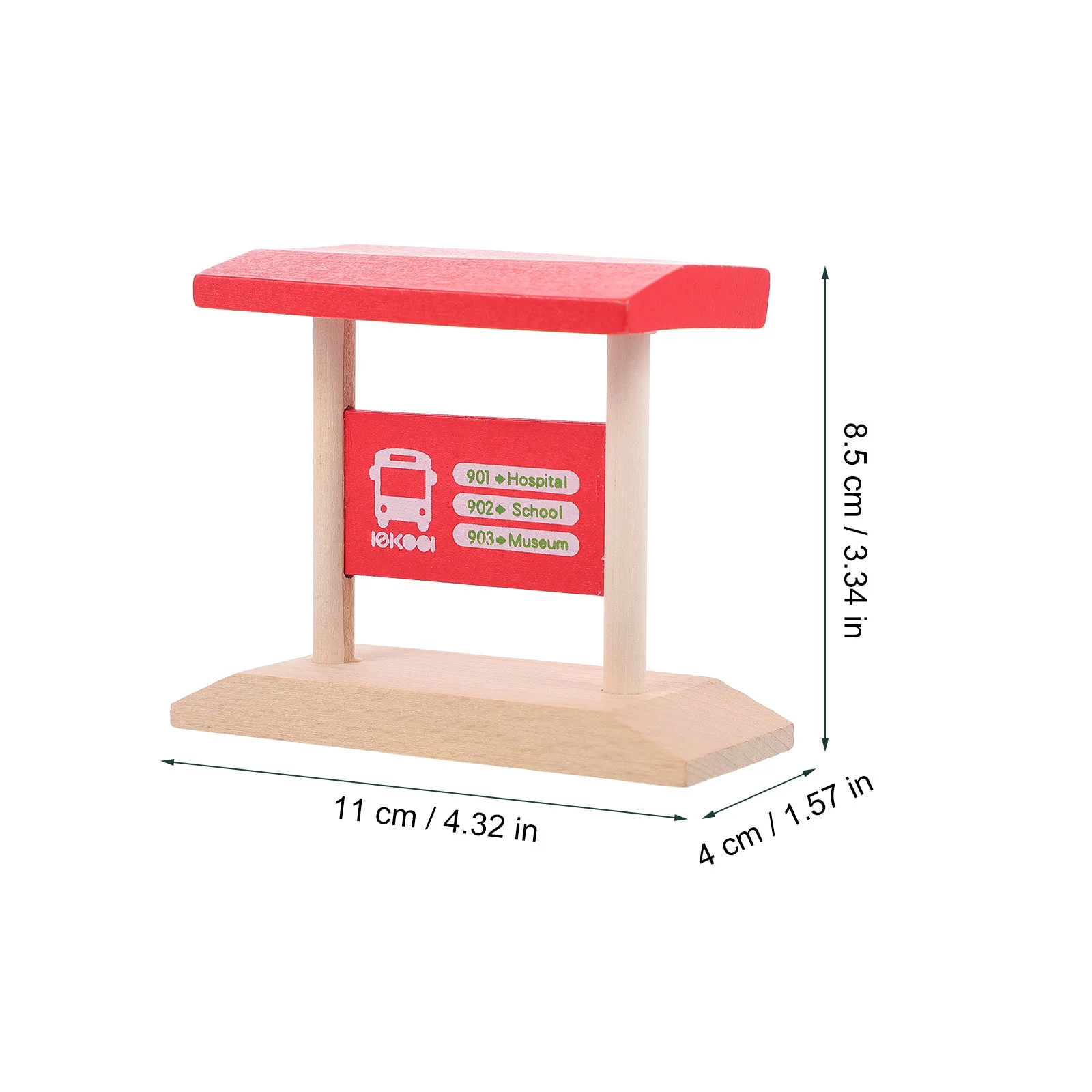 Rail Puzzle Toys Wood Railway Station Platform Pretend Kids Model Train Children’s