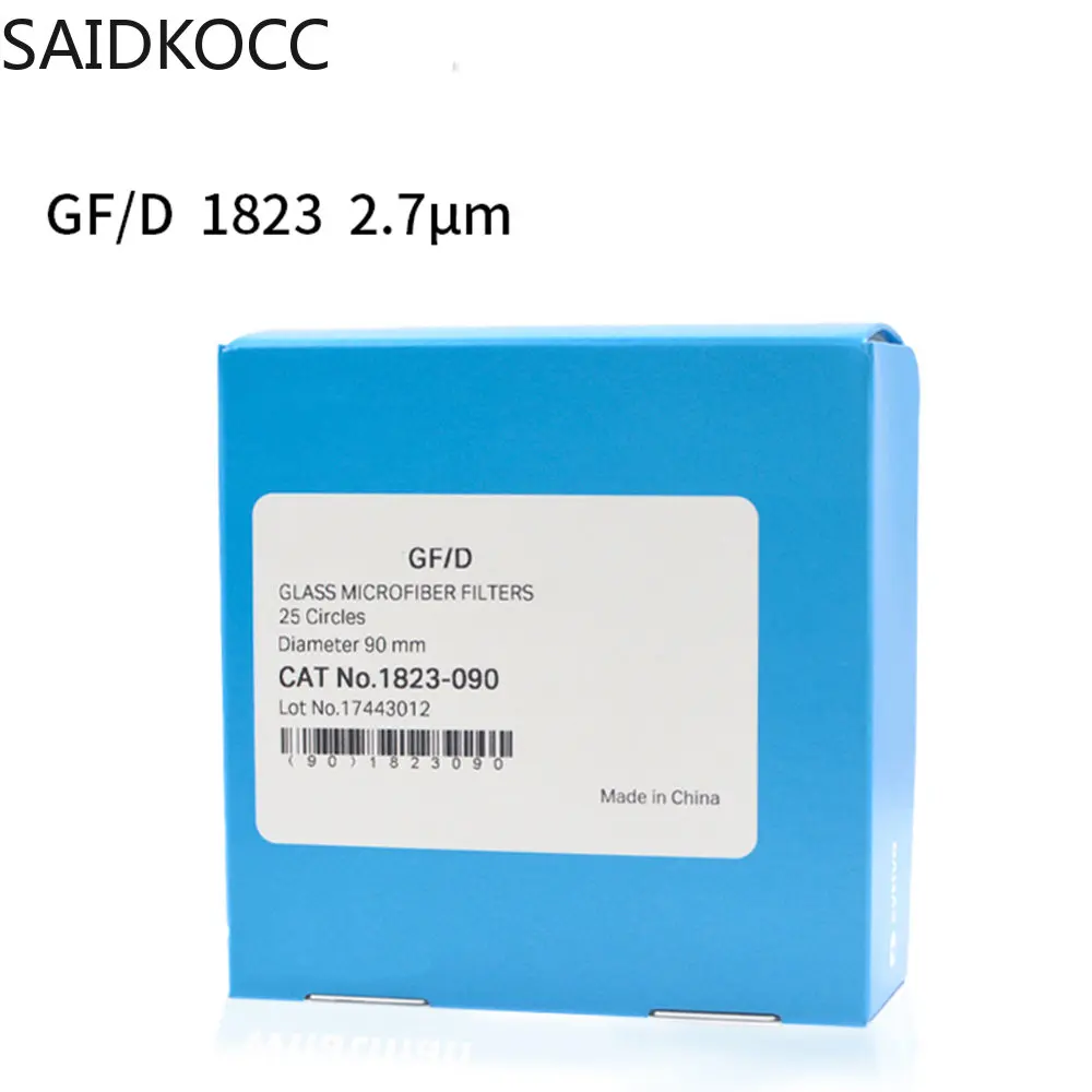 Filtr z włókna szklanego SAIDKOCC Separator baterii papieru 1823-025/047/070/090/110 membrana filtra GF/D do badań laboratoryjnych