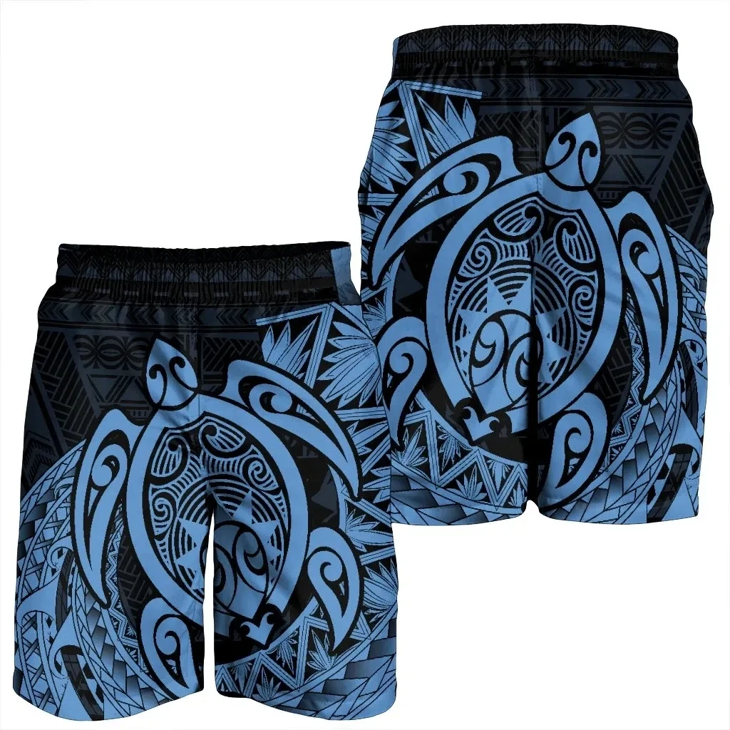 PLstar Cosmos Newest Turtle Polynesia Tribal Tattoo Summer Beach Breathable 3DPrint Casual Unique Unisex Shorts Streetwear Q-1