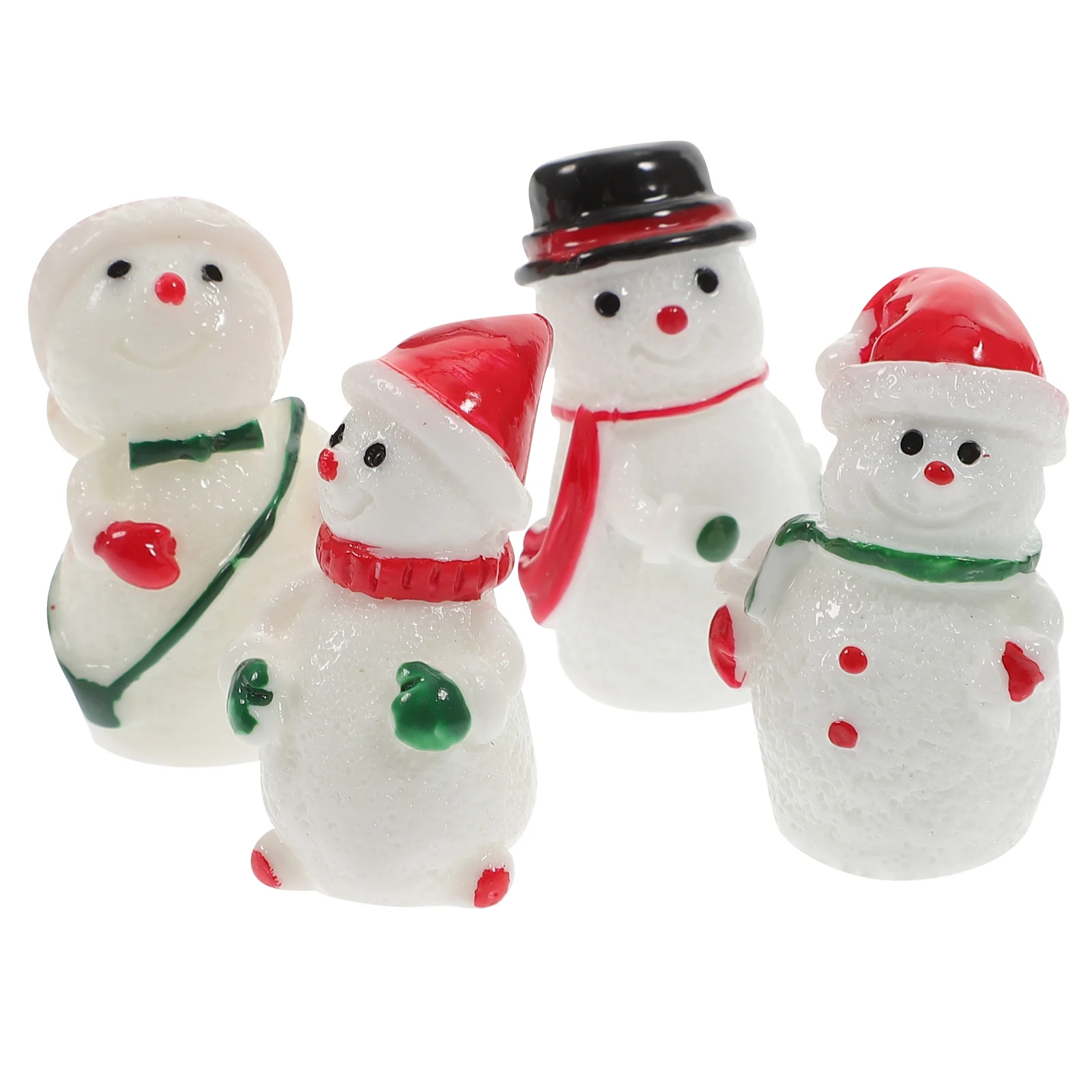 

8 Pcs Snow Christmas Snowman Ornaments Decoration Household Adornments