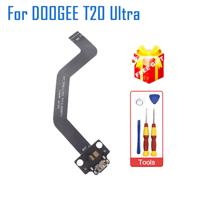 New Original DOOGEE T20 Ultra USB Board Base Charging Port TYPE-C Board With Charging Transfer FPC For DOOGEE T20 Ultra Tablet