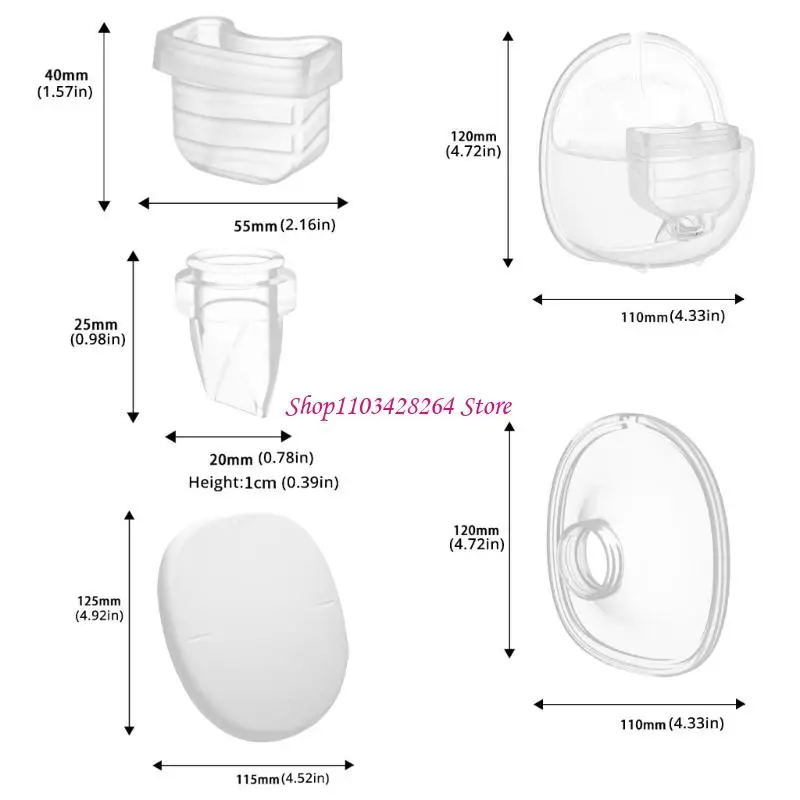 1 zestaw kubek z mlekiem 24 mm/27 mm dla S18/S21 Akcesoria do pomp piersiowych Ciesz się wydajną kolekcją mleka