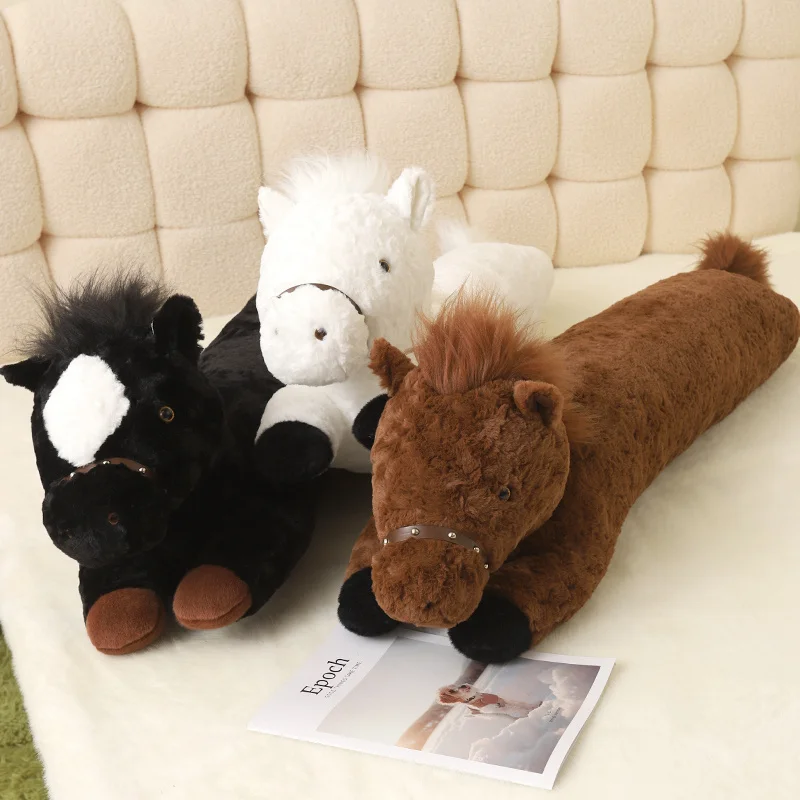 

90-120cm Ange Horse Throw Pillow Cartoon Horse Plushies Soft And Comfortable Sofa Pillow Room Decor Kid Birthday Gift