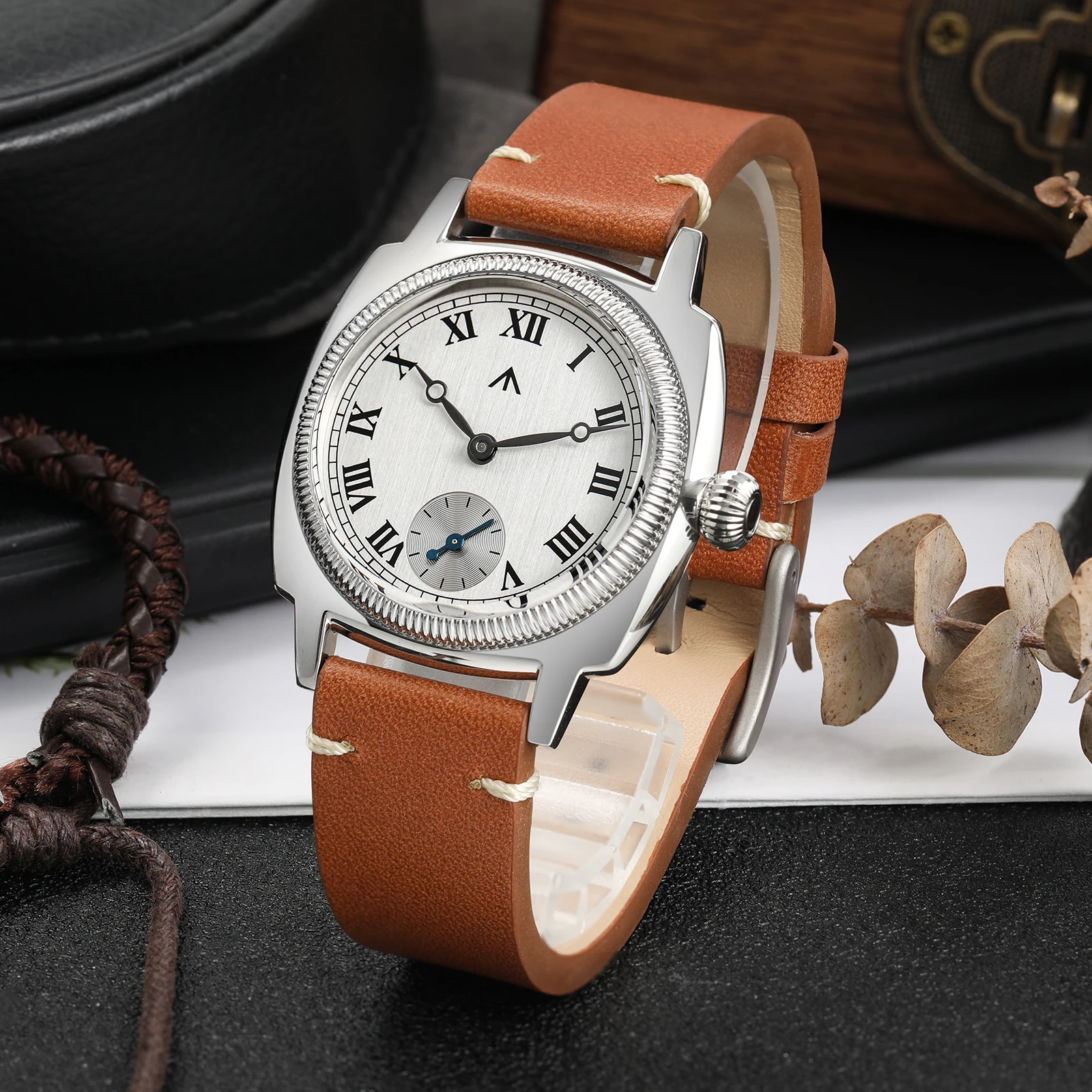 Militado ML03 Quartz Watch VD78 Movement Watches Stainless Steel Case Domed Sapphire 100M Waterproof 36mm Vintage Wristwatch