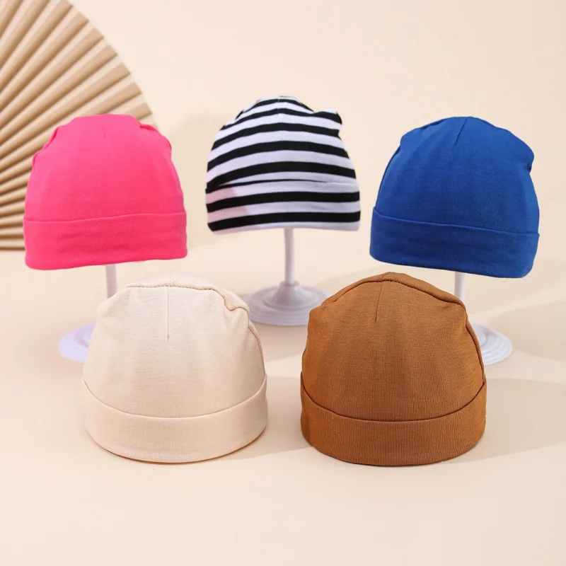قبعة محبوكة بسيطة عبر الحدود للنمط الأوروبي والأمريكي، قبعة أطفال خارجية، قبعة صوفية كاجوال متعددة الاستخدامات بالجملة