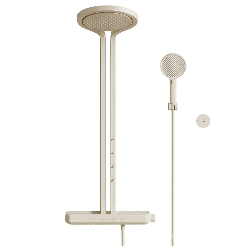 

Cream constant temperature, shower set, waist spray ring waterfall pressurization