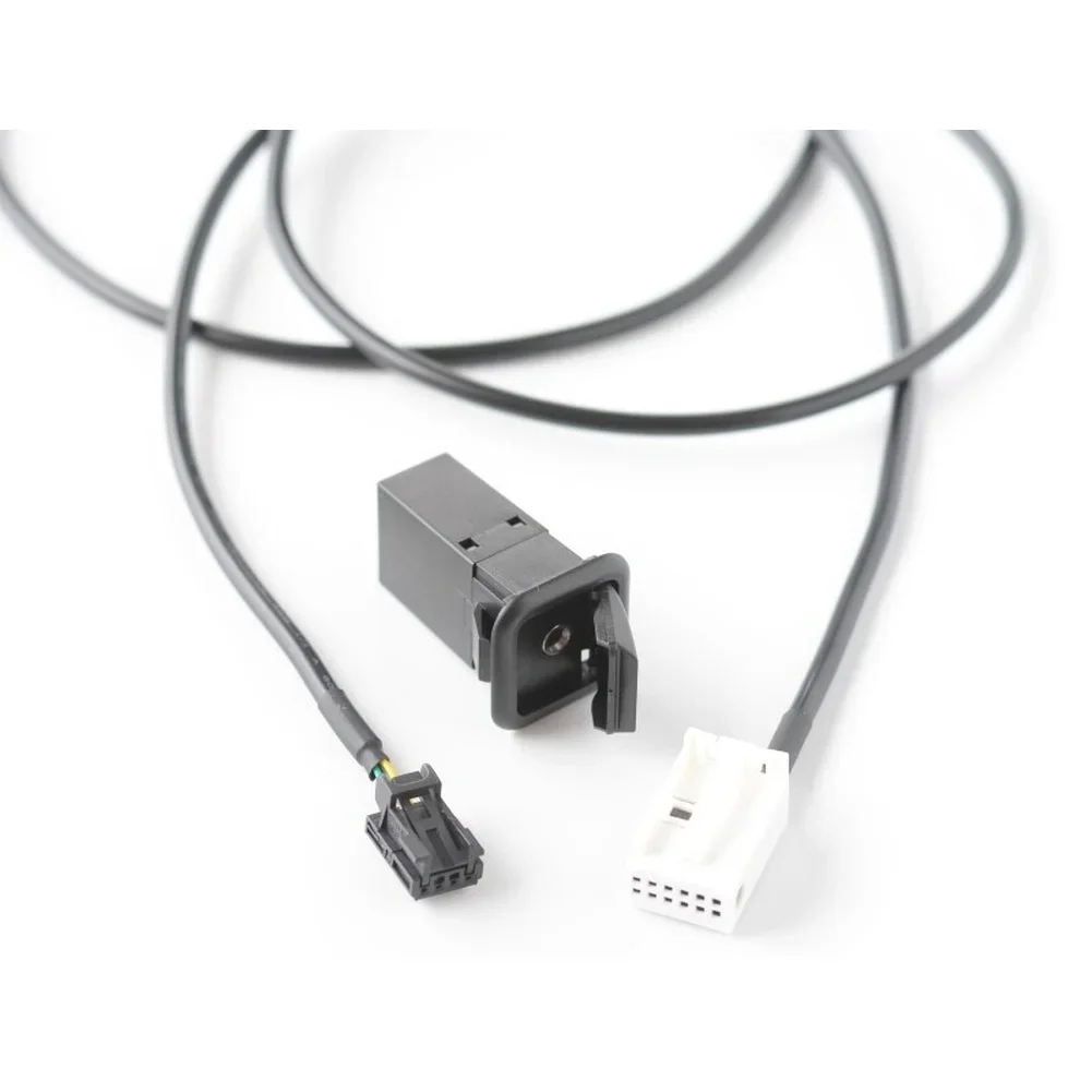 Stereo Adaptor Wire Car AUX IN Socket For In-car Entertainment Injection-molded Craftsmanship Clear Signal Transmission