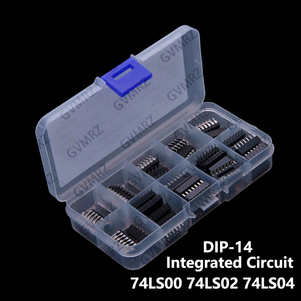 6Values 48PCS 74LS00 74LS02 74LS04 74LS08 DIP-14 Integrated Circuit DIP IC Combination Kit 74LS32 74LS86