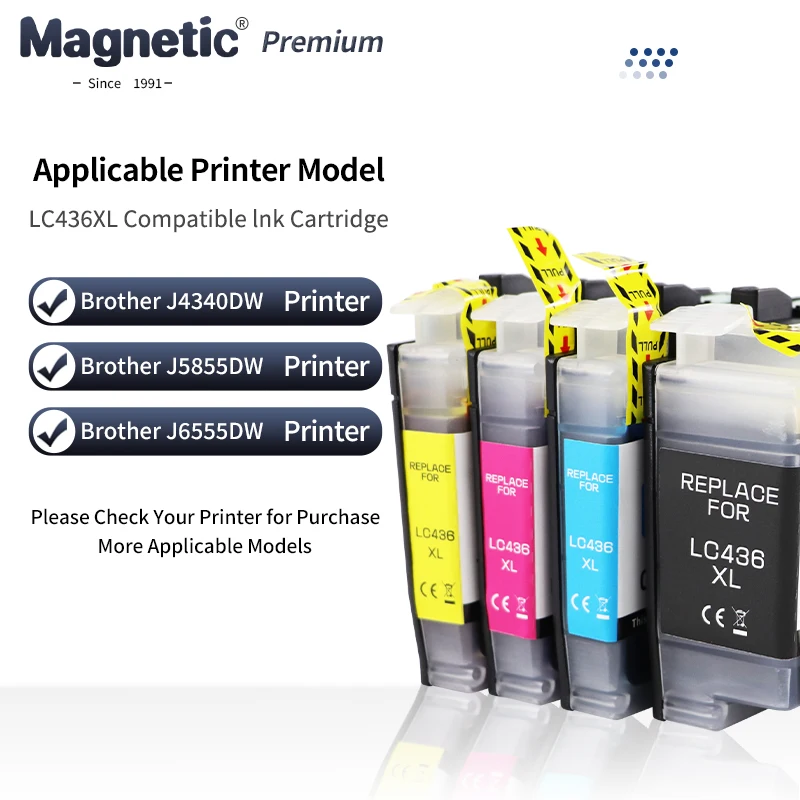 

LC436XL 436XL Совместимый картридж для принтера Brother MFC-J4340DW J4440DW J4540DW J5855DW J5955DW J6555DW J6955DW J6957DW