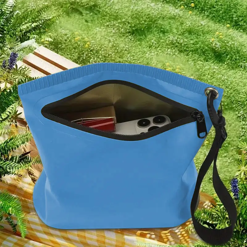 Portable Waterproof Swimming Bags PVC Beach Storage Handbag Outdoor River Trekking Boating Diving Travel Toiletry Phone Pouch