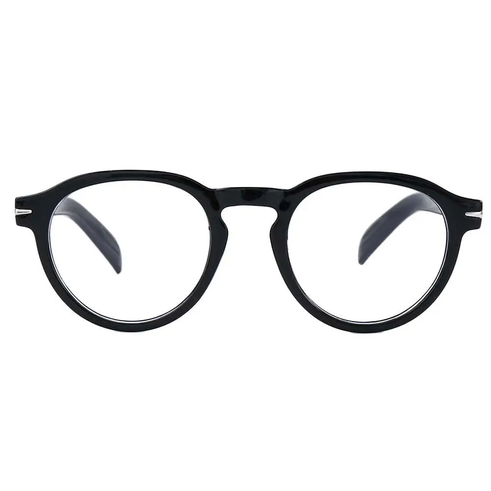 Gafas de lectura transparentes para hombre, lentes de acrílico de estilo coreano, accesorios geométricos, 1 par