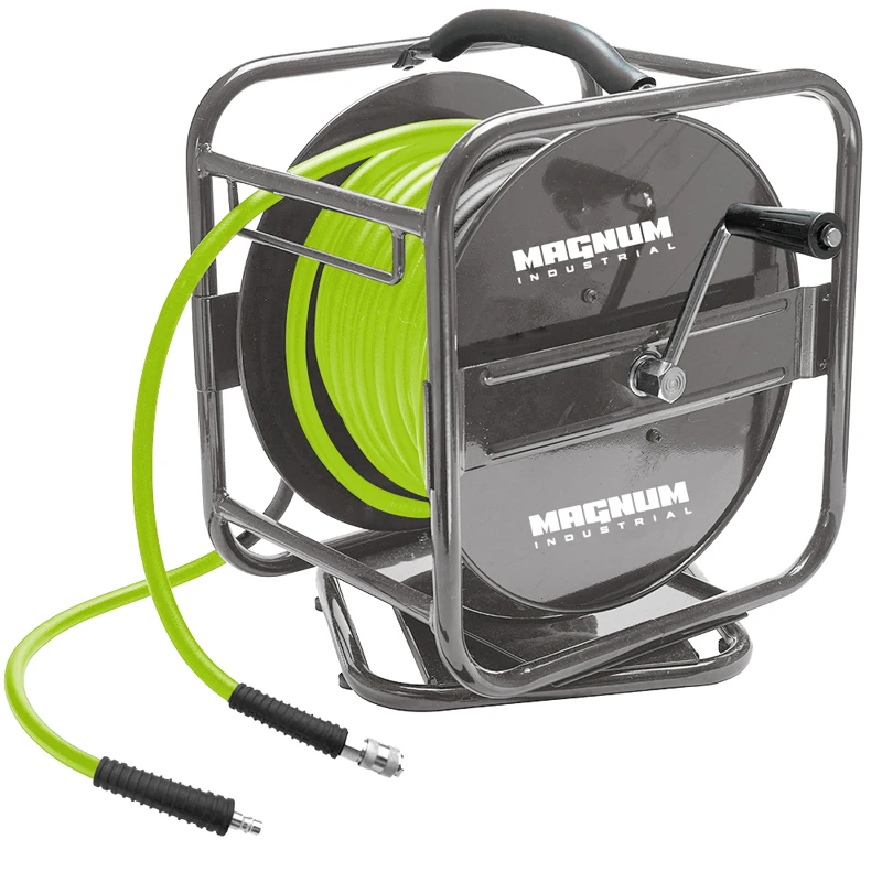 

Pneumatic Hybrid Air Hose Tube Pipe Fitting Manual Heavy Air Hose Reel