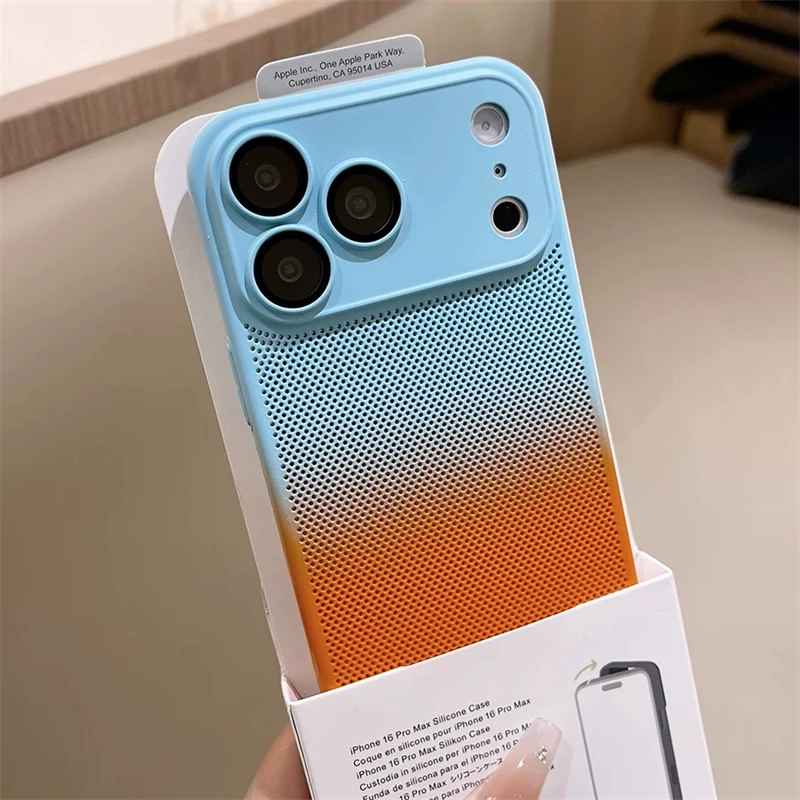 Heat Dissipation Mesh Breathable Case - Custodia di Lusso Bicolore Sfumato Traspirante