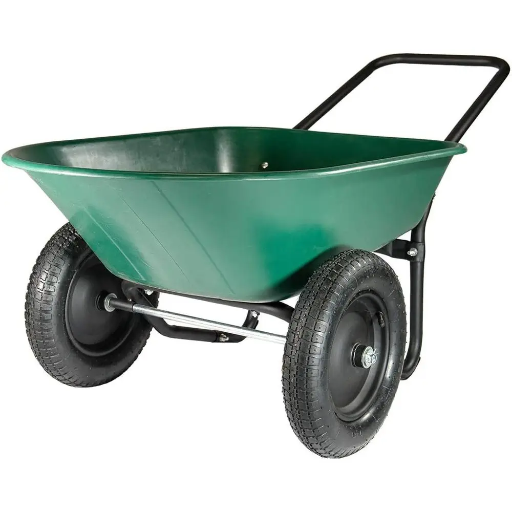 70007 The Original Yard Rover Dual-Wheel Home Garden Wheelbarrow Cart