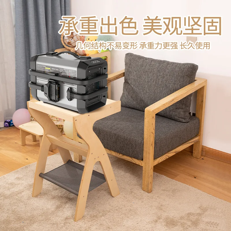 Solid wood multi-functional side bedroom home sofa matching side home living room small coffee table storage and folding