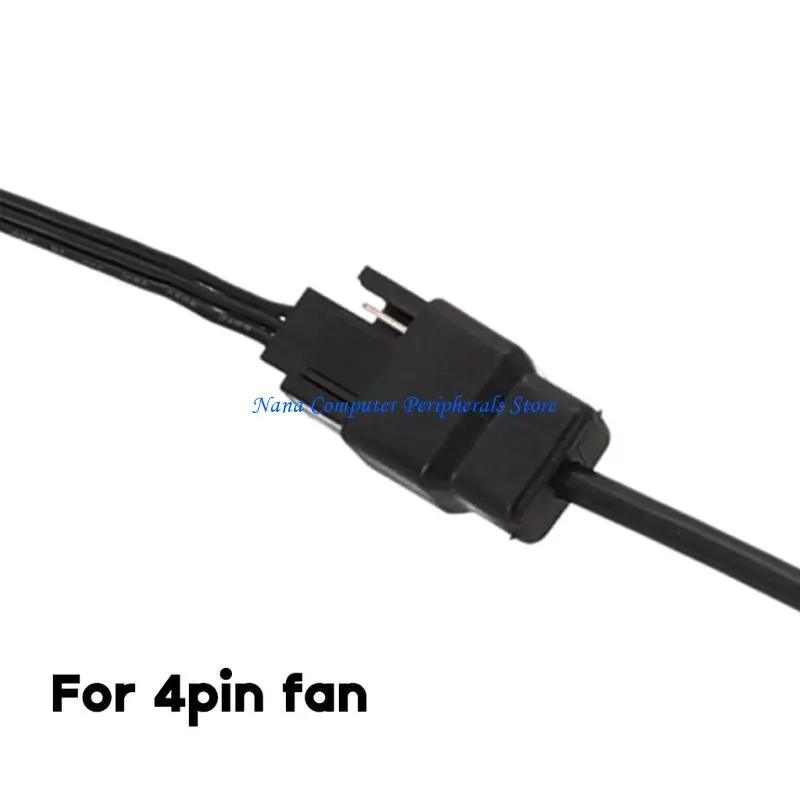 F68C USB Powered Laptop Fan Cable USB to 4-Pin 3-Pin Fan Power Supply Adapter Connector 22AWG