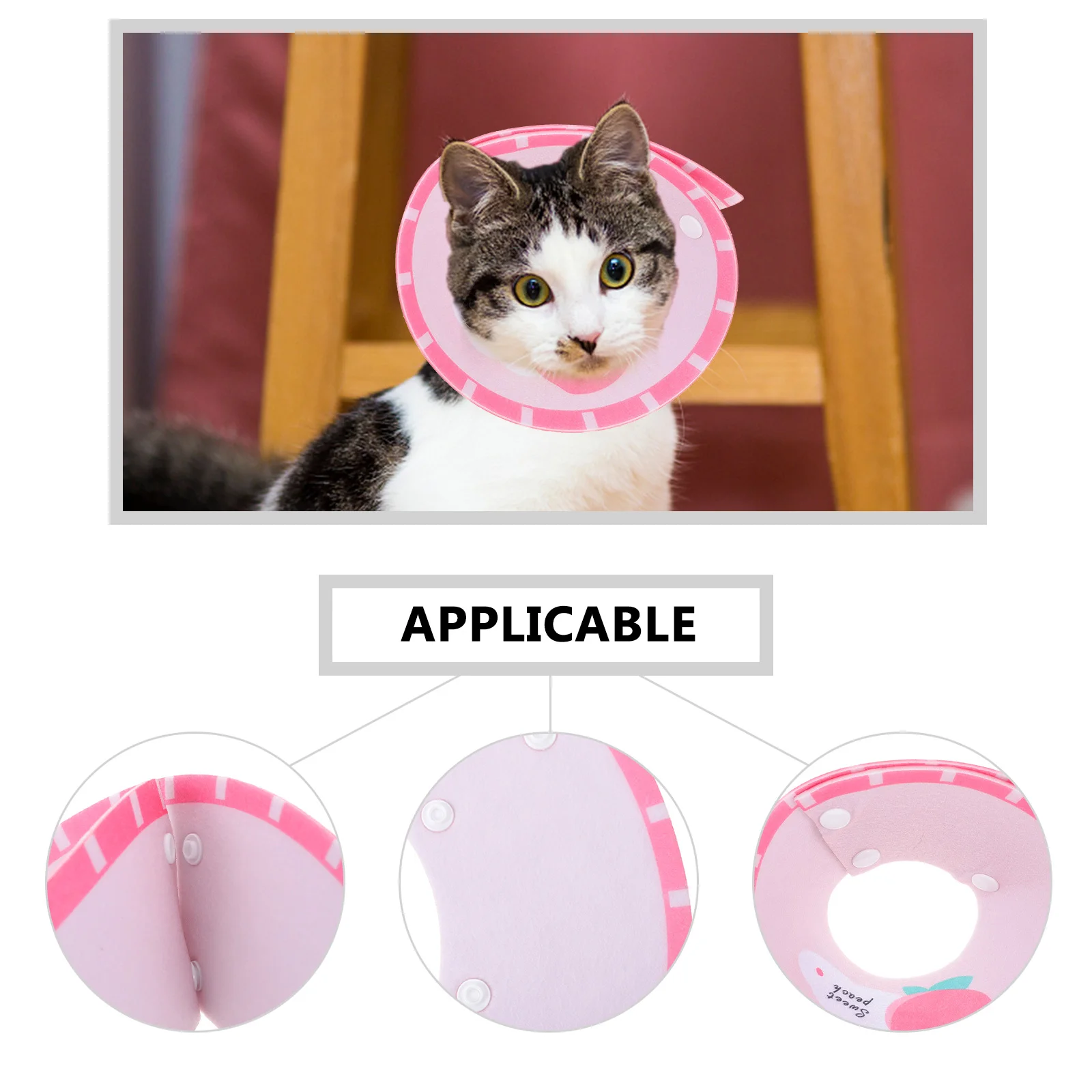 

Cute Cat Recovery Collar Soft Protective Pet Neck Circle Inflatable Small Cats Accessories Post Surgery Dog Supplies