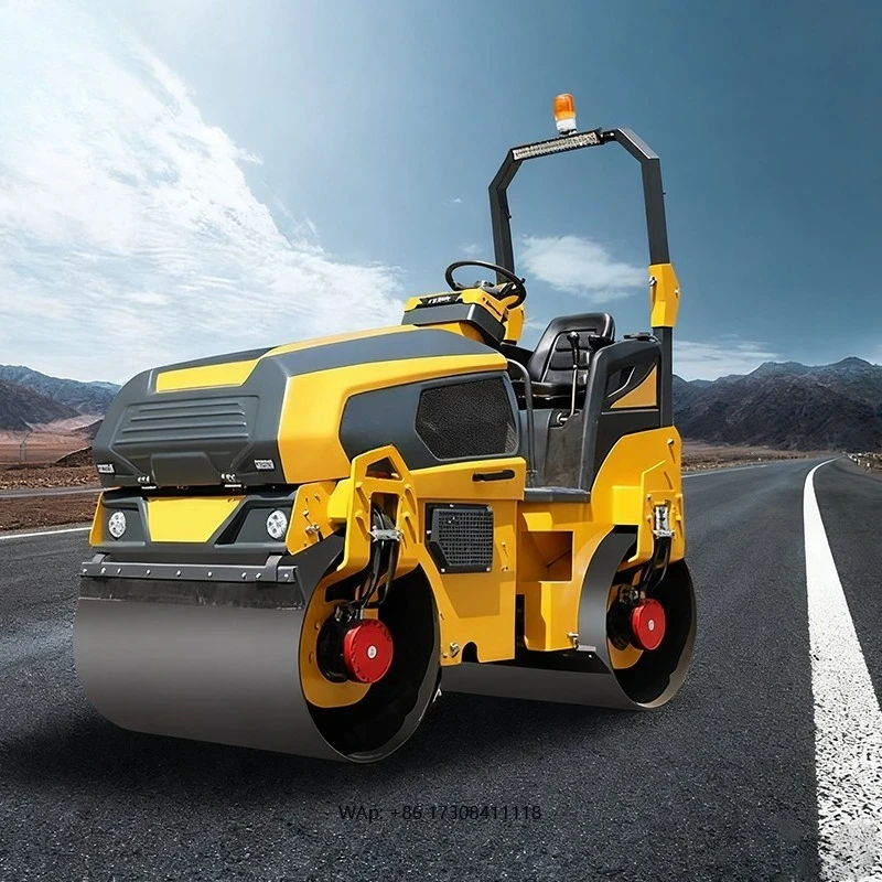 

3 Ton Double Steel Drum Engine Compactor Asphalt Road Roller