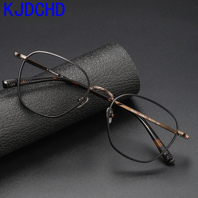 

Pure Titanium Glasses Frame Men Retro Prescription Eyeglasses Frames Women 2023 New Vintage Myopia Optical Eyewear Spectacles