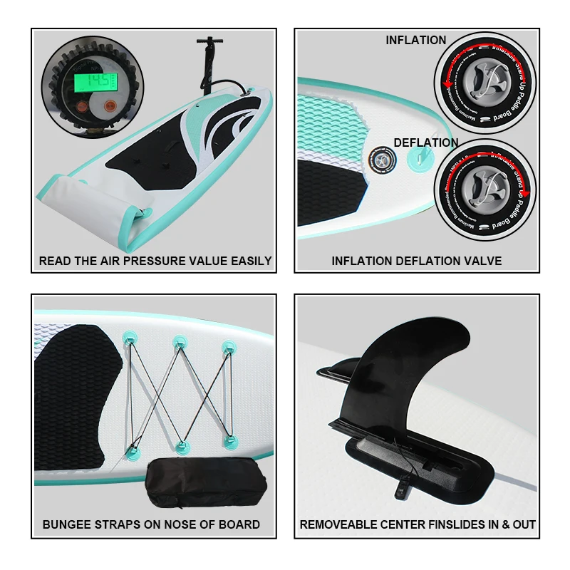 Goedkope Opblaasbare Sup Custom Board 11 "4" Dikke Yoga Paddle Board Opblaasbare Surf Dropshipping Stand 12 Sup Serfing pedaal Sup