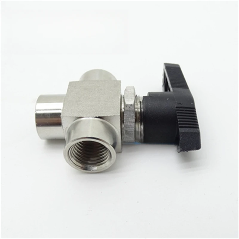 صمام كروي ثلاثي الاتجاه صمام كروي عالي الضغط نوع اللوحة صمام كروي ثلاثي YFP-2B لولبة داخلية