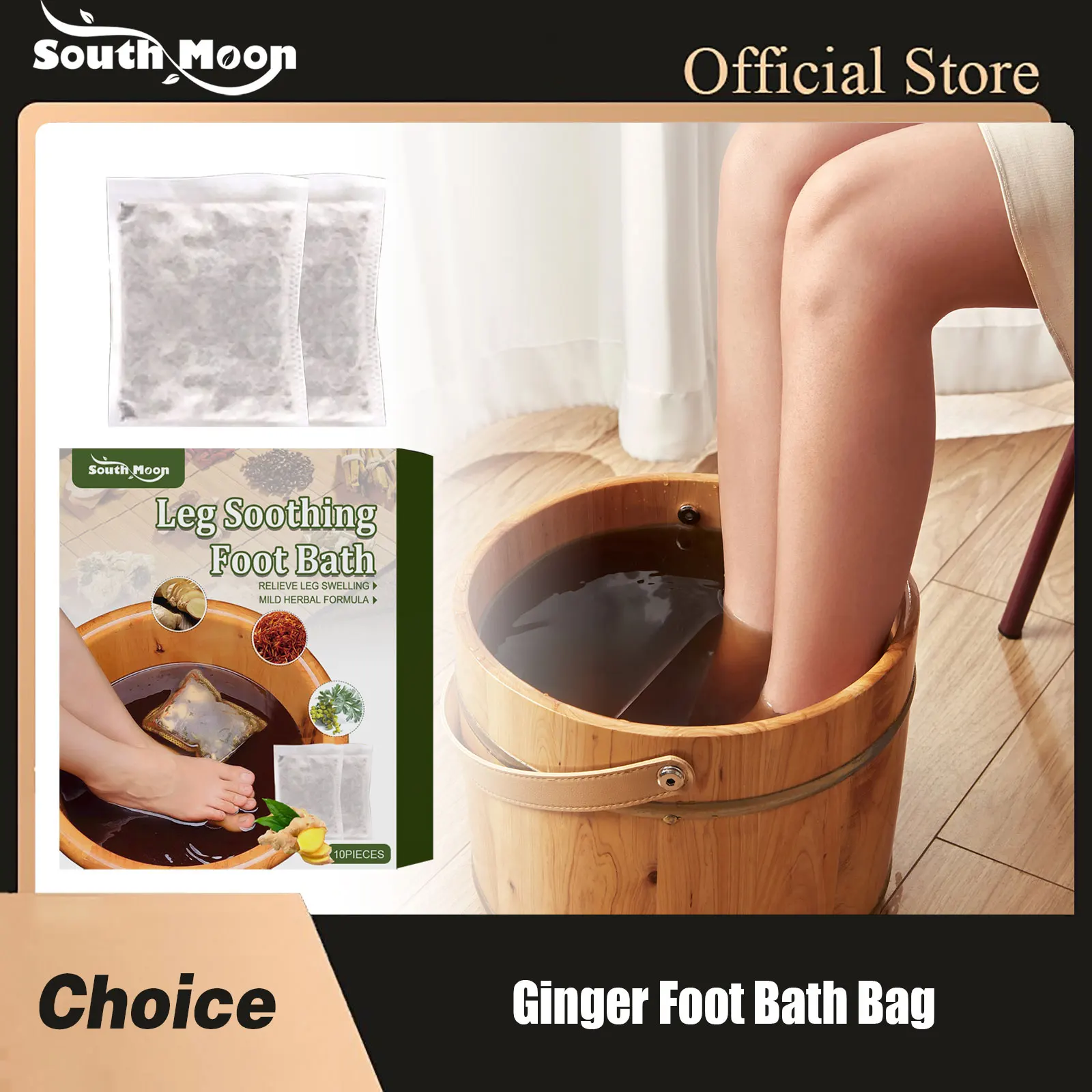 Ginger Foot Bath Bag Relieving Fatigue Weight Loss Muscles Relaxing Massage Helping Sleeping Professional Leg Soothing Bath Bag