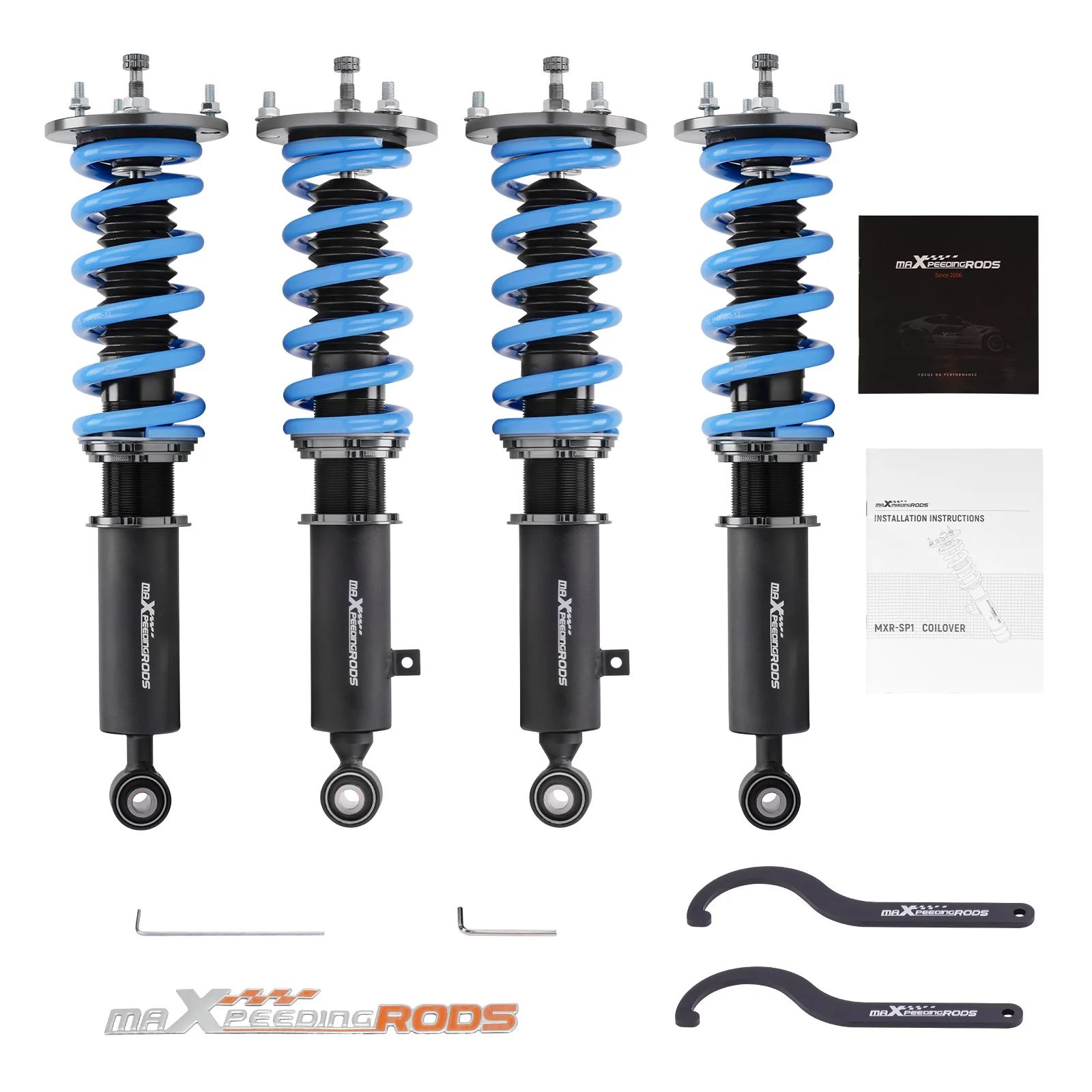 

MaXpeedingrods T6 Coilovers Shocks Damper Kit for Toyota Supra 86-92 MkIII