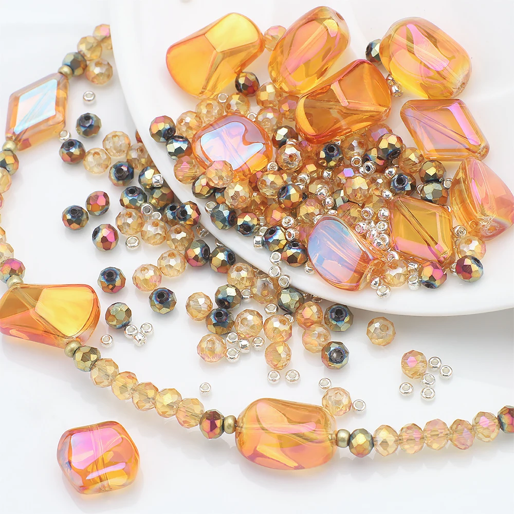 25g UV Scattered beads DIY handmade material bag mobile phone chain string bead material high-end goods mixed jewelry accessorie