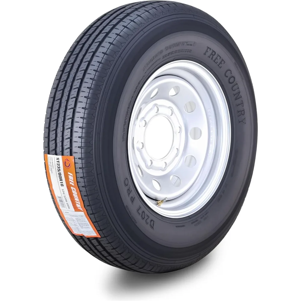 

8-контактный серебристый 6,5 PCD, 10-слойный ST235/80R16 E, 124 м, колесо прицепа в сборе