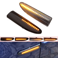 Car Styling For JAGUAR X-TYPE 2002-2009 Front Dynamic Turn Signal Side Marker Light Flowing Amber LED Signal Sequential Lamp