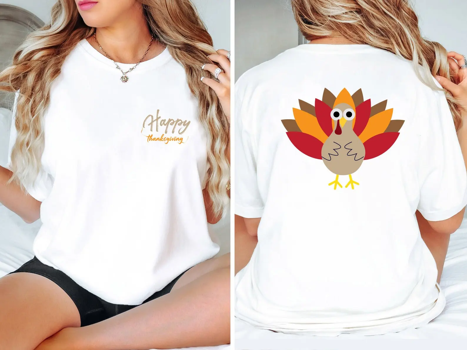 Gobble Thanksgiving T Shirt Happy Funny Turkey