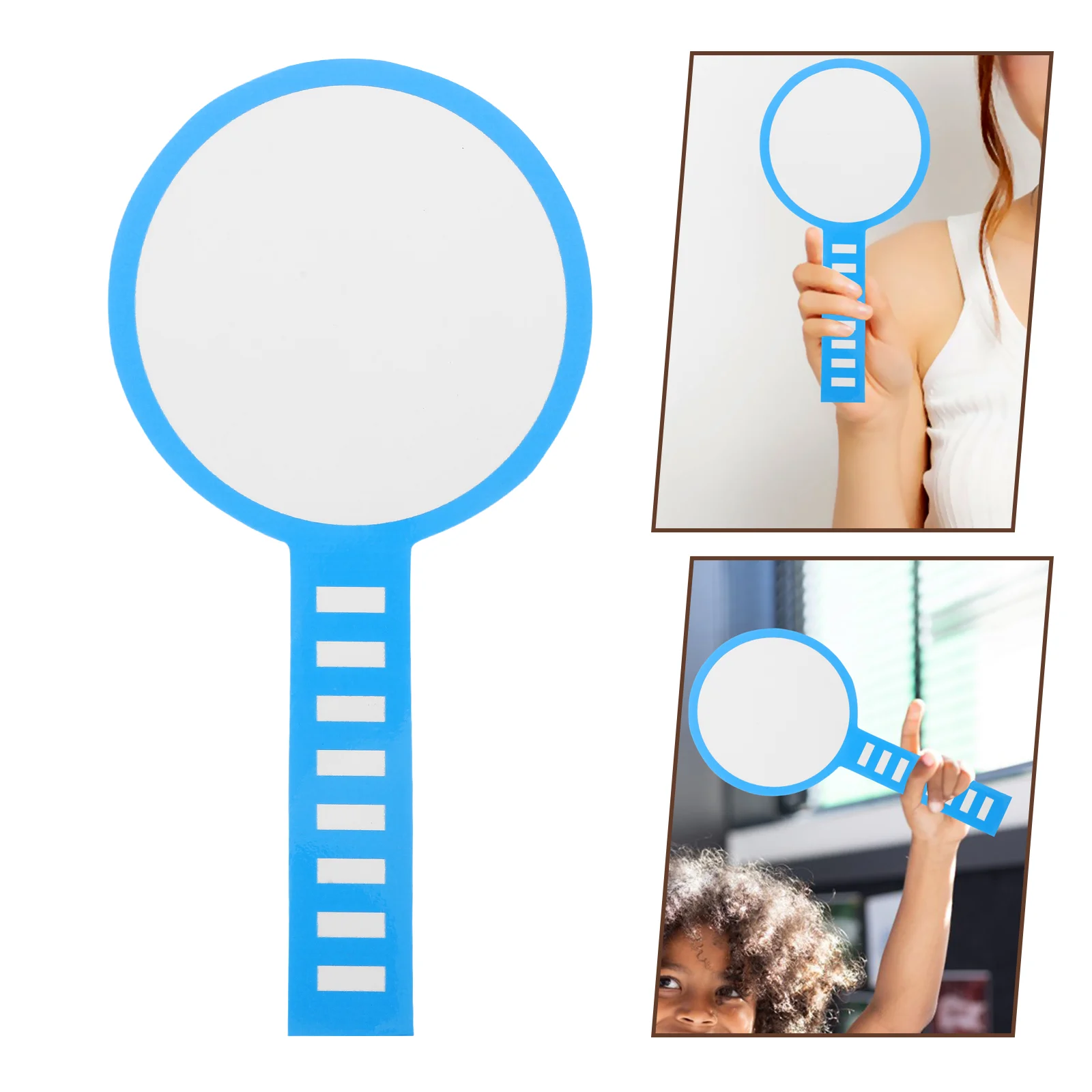 

2 Pcs Hand Holding Blackboard Voting Paddles Classroom Whiteboards Teacher Event Portable Held Dry Erase