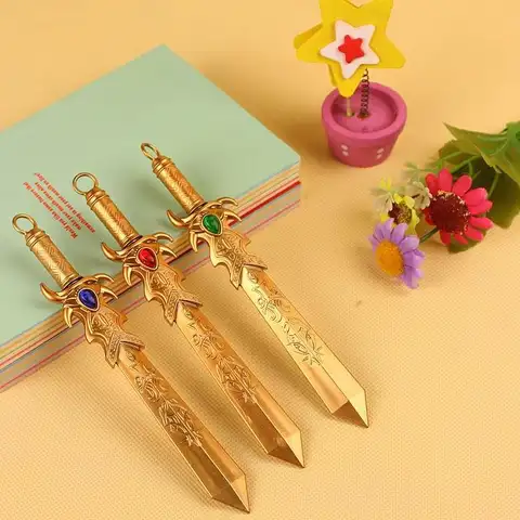 2Pcs Creative Stationery Sword Shape Students Cartoon Neutral Pen Ball-point  School Supplies